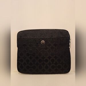 EUC Coach Black Nylon Logo Tablet/Laptop Sleeve